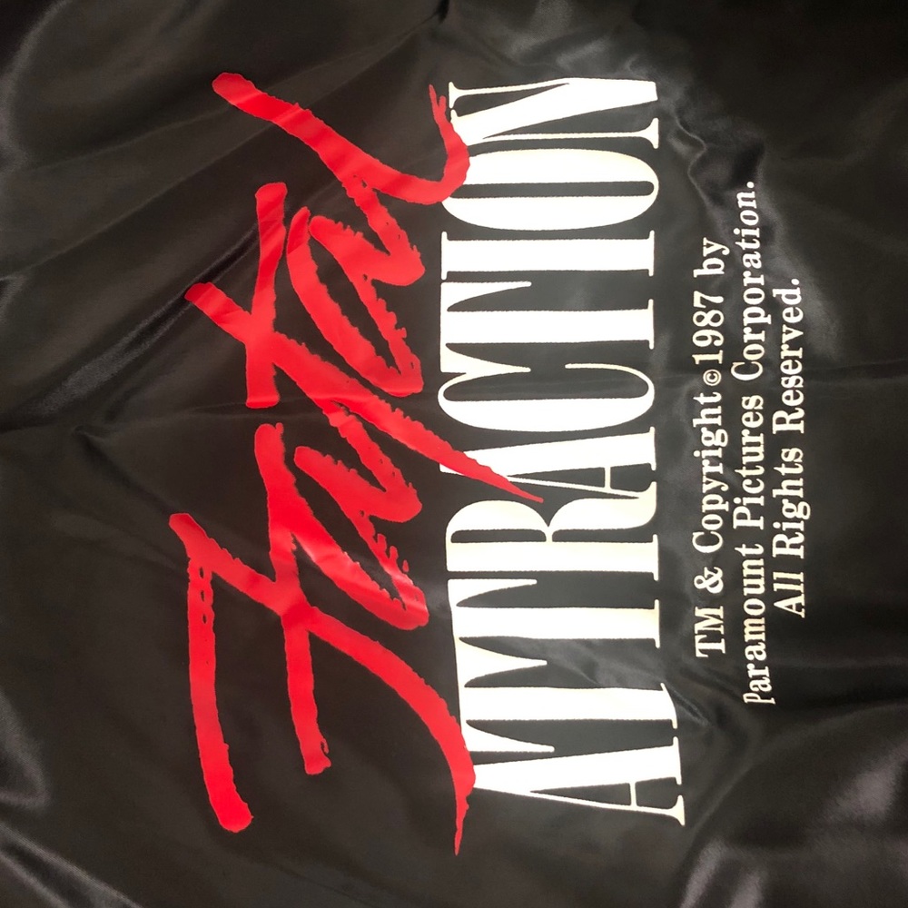 Very rare vintage satin “Fatal Attraction” jacket